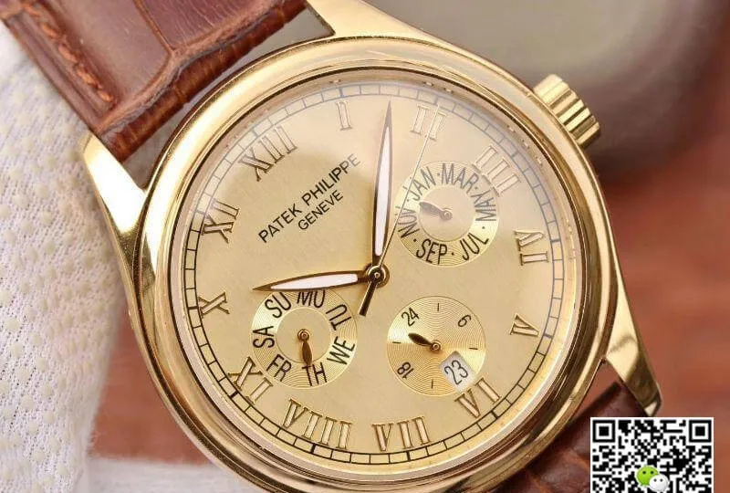 Patek Philippe Complications 1:1 Best Edition Replica Watch Swiss ETA315SQA Gold Dial