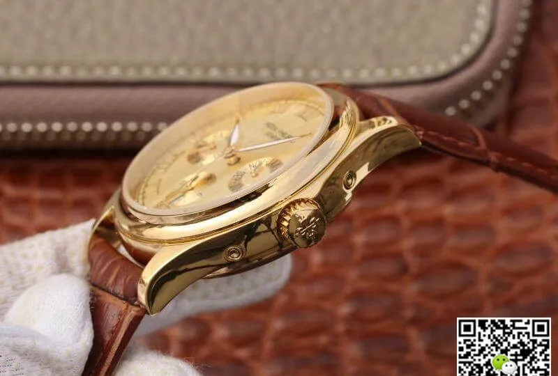 Patek Philippe Complications 1:1 Best Edition Replica Watch Swiss ETA315SQA Gold Dial