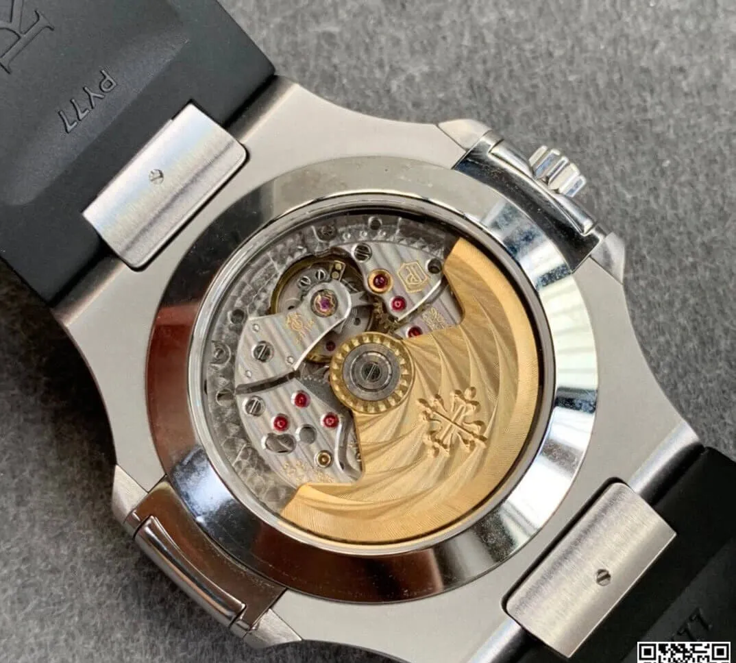 Patek Philippe Nautilus 5726 GR Factory 1:1 Best Edition Replica Watch V2 Black Strap