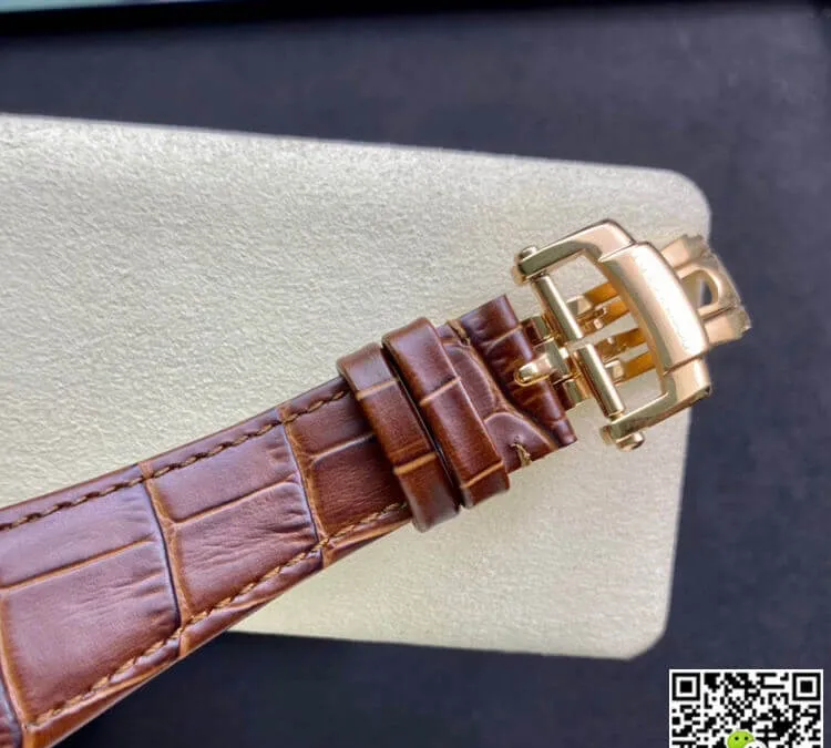 Patek Philippe Nautilus 5980 3K Factory 1:1 Best Edition Replica Watch V2 Brown Strap