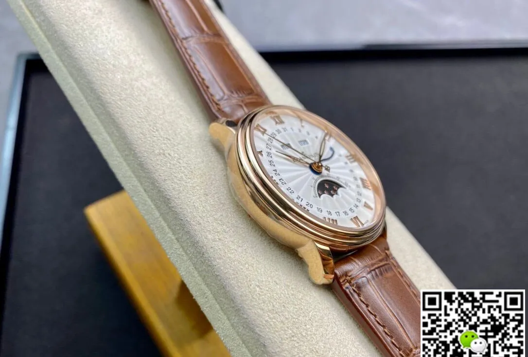 Blancpain Villeret 6654 OM Factory 1:1 Best Edition Replica Watch V3 Leather Strap