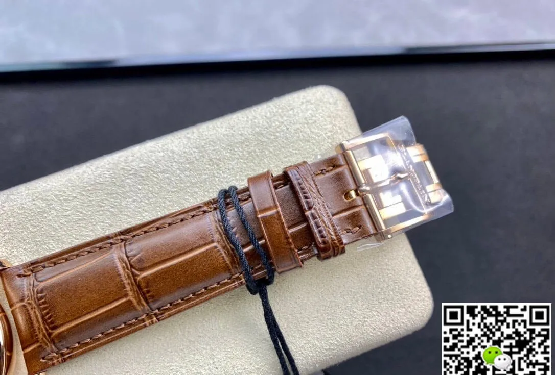 Blancpain Villeret 6654 OM Factory 1:1 Best Edition Replica Watch V3 Leather Strap