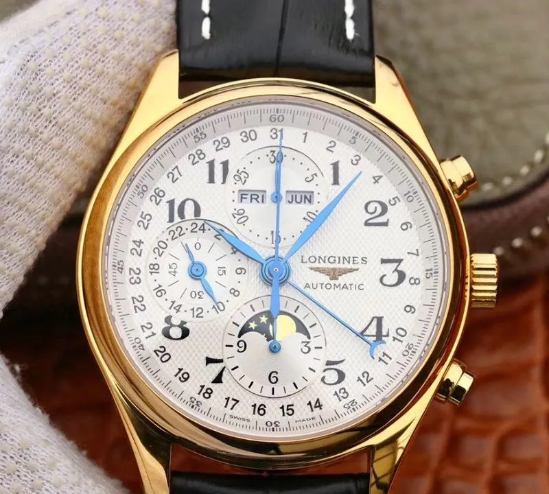 Longines Conquest Classic L27735787 GS Factory 1:1 Best Edition Replica Watch Swiss ETA7751 18K Gold