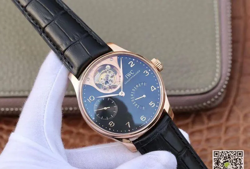 IWC Portuguese IW504210 Tourbillon 18K Rosegold 1:1 Best Edition Replica Watch Swiss automatic complicated tourbillon movement