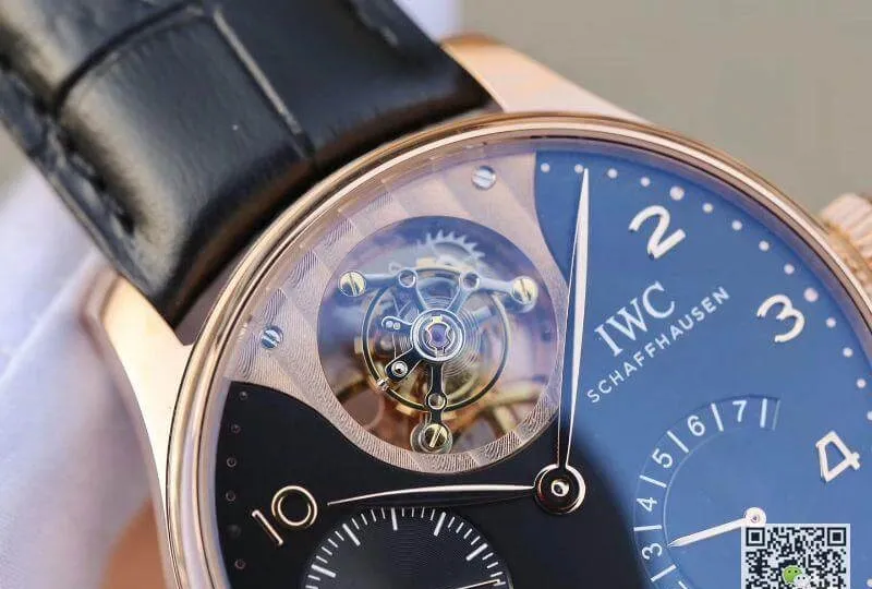 IWC Portuguese IW504210 Tourbillon 18K Rosegold 1:1 Best Edition Replica Watch Swiss automatic complicated tourbillon movement