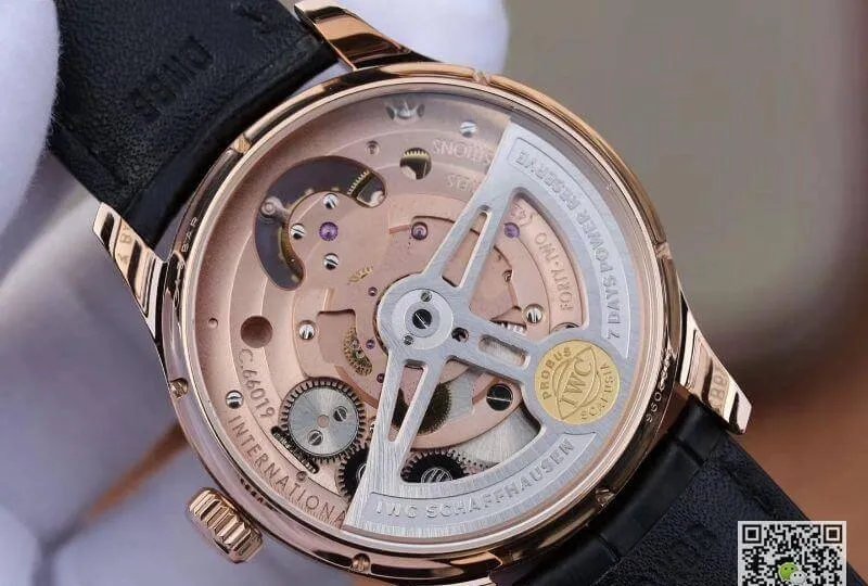 IWC Portuguese IW504210 Tourbillon 18K Rosegold 1:1 Best Edition Replica Watch Swiss automatic complicated tourbillon movement