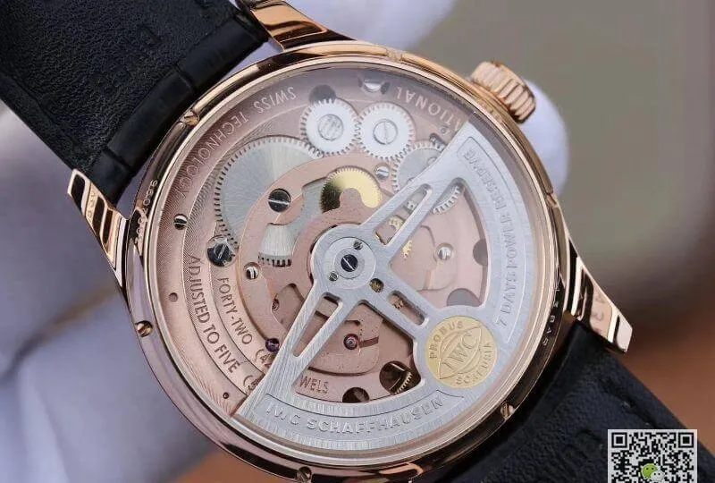 IWC Portuguese IW504210 Tourbillon 18K Rosegold 1:1 Best Edition Replica Watch Swiss automatic complicated tourbillon movement