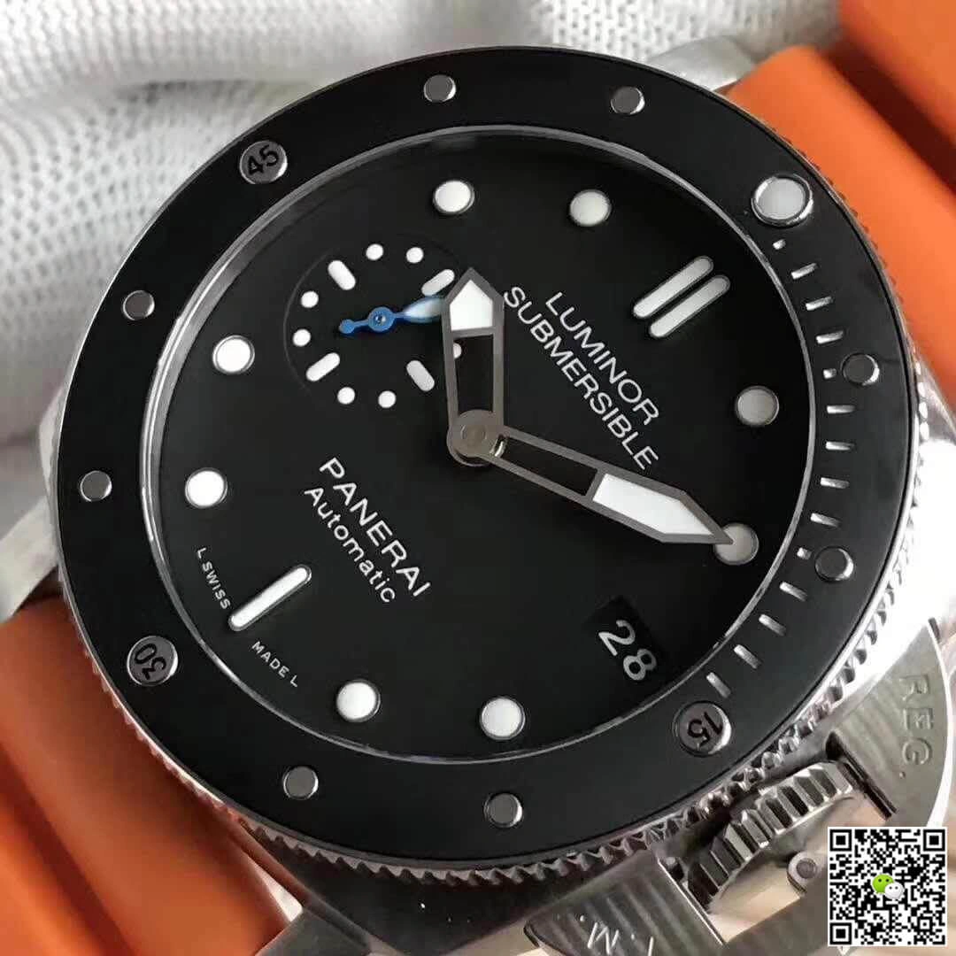 Panerai Luminor Submersible PAM1389 VS Factory 1:1 Best Edition Replica Watch Swiss ETA P9010 Yellow Strap