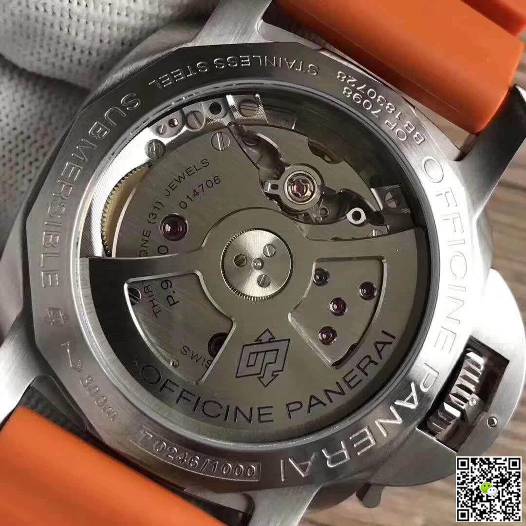 Panerai Luminor Submersible PAM1389 VS Factory 1:1 Best Edition Replica Watch Swiss ETA P9010 Yellow Strap