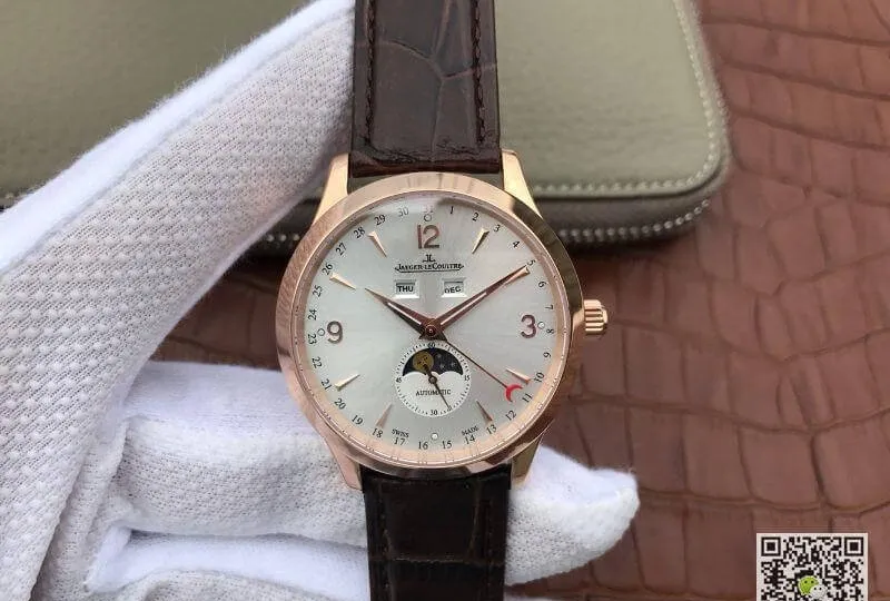 Jaeger-LeCoultre Master Calendar 1552520 KM Factory 1:1 Best Edition Replica Watch Swiss ETA866 Silver Dial