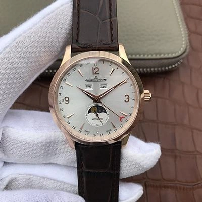 Jaeger-LeCoultre Master Calendar 1552520 KM Factory 1:1 Best Edition Replica Watch Swiss ETA866 Silver Dial