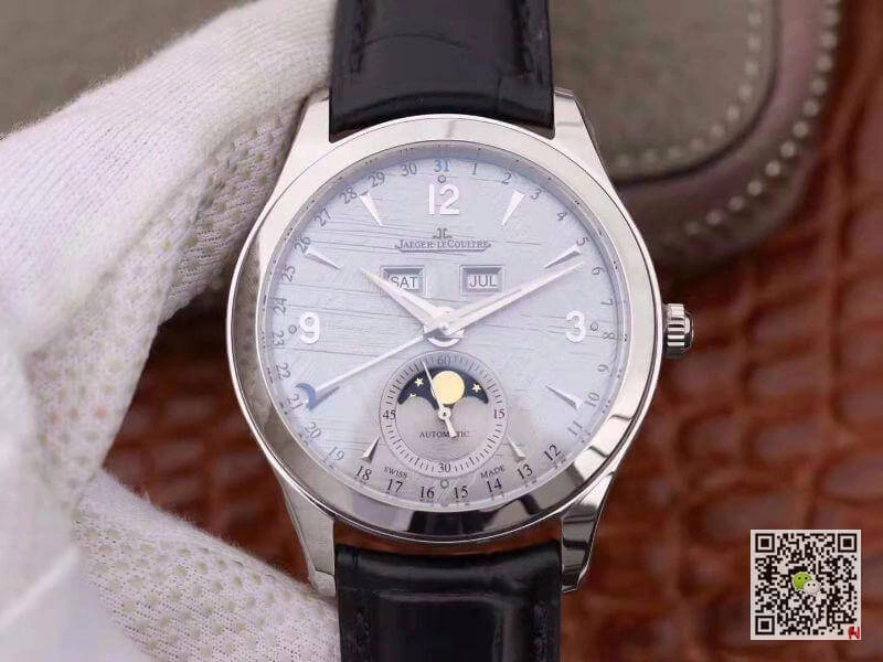 Jaeger-LeCoultre Master Calendar 1558420 OM factory 1:1 Best Edition Replica Watch Swiss ETA866 Silver Dial