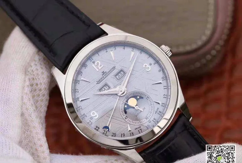 Jaeger-LeCoultre Master Calendar 1558420 OM factory 1:1 Best Edition Replica Watch Swiss ETA866 Silver Dial