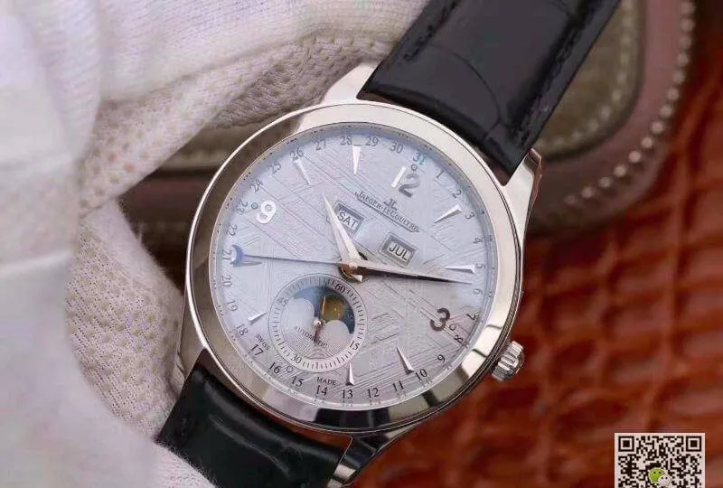 Jaeger-LeCoultre Master Calendar 1558420 OM factory 1:1 Best Edition Replica Watch Swiss ETA866 Silver Dial