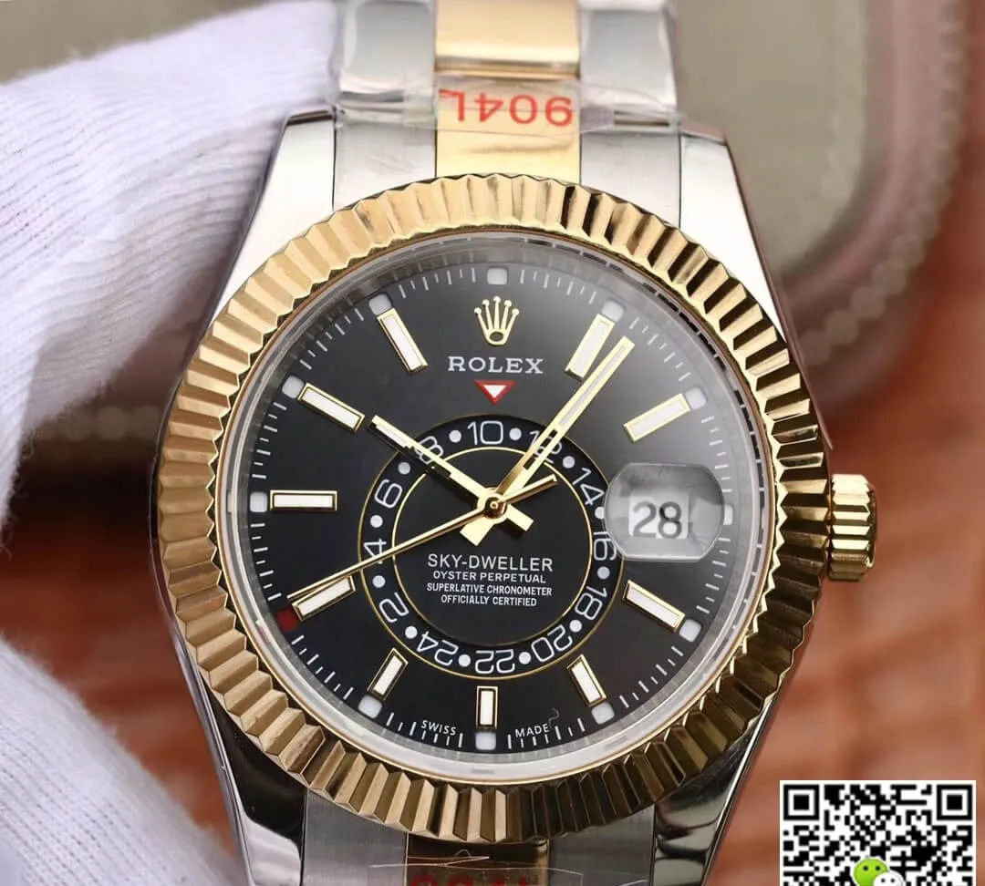 Rolex Sky Dweller M326933-0002 Noob Factory 1:1 Best Edition Replica Watch 904L Stainless Steel