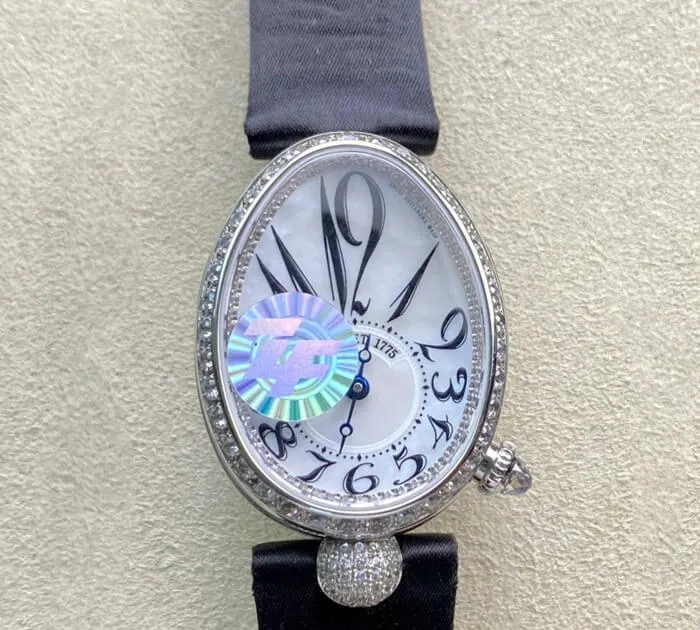 Breguet Reine De Naples 8928BB 5W 944 DD0D3L ZF Factory 1:1 Best Edition Replica Watch Diamond-Set Bezel