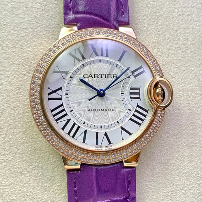 Ballon Bleu De Cartier 36MM WJBB0009 3K Factory 1:1 Best Edition Replica Watch White Dial