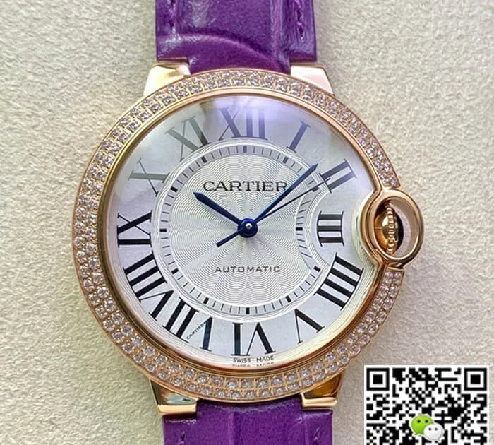 Ballon Bleu De Cartier 36MM WJBB0009 3K Factory 1:1 Best Edition Replica Watch White Dial