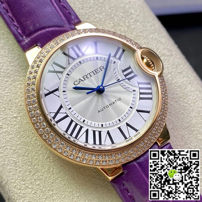 Ballon Bleu De Cartier 36MM WJBB0009 3K Factory 1:1 Best Edition Replica Watch White Dial