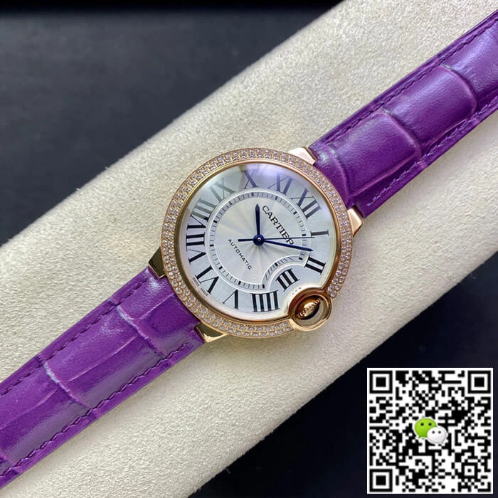 Ballon Bleu De Cartier 36MM WJBB0009 3K Factory 1:1 Best Edition Replica Watch White Dial