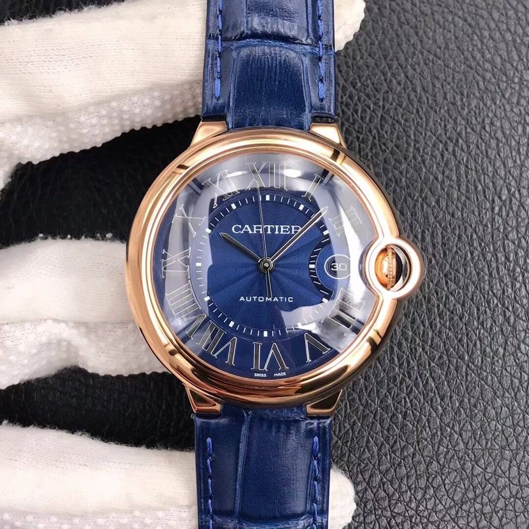 Ballon Bleu De Cartier 42MM WGBB0036 V6 Factory 1:1 Best Edition Replica Watch Blue Strap