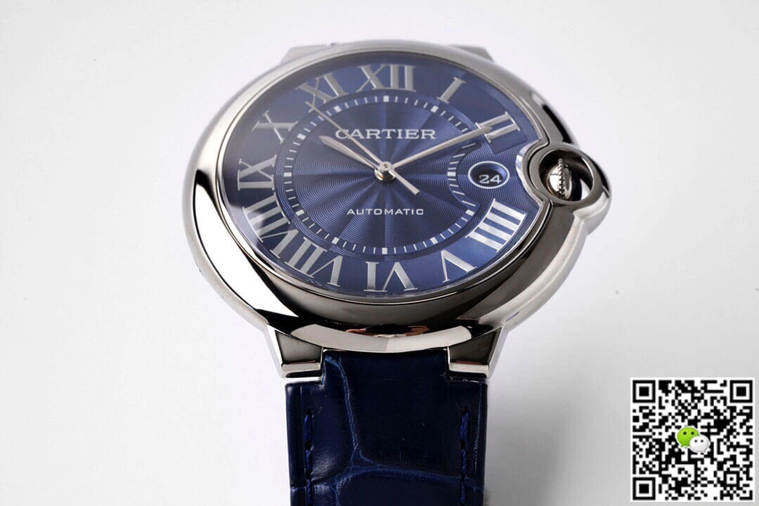 Ballon Bleu De Cartier 42MM WSBB0027 AF Factory 1:1 Best Edition Replica Watch Blue Strap