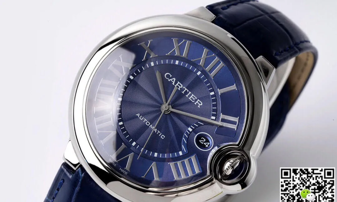 Ballon Bleu De Cartier 42MM WSBB0027 AF Factory 1:1 Best Edition Replica Watch Blue Strap