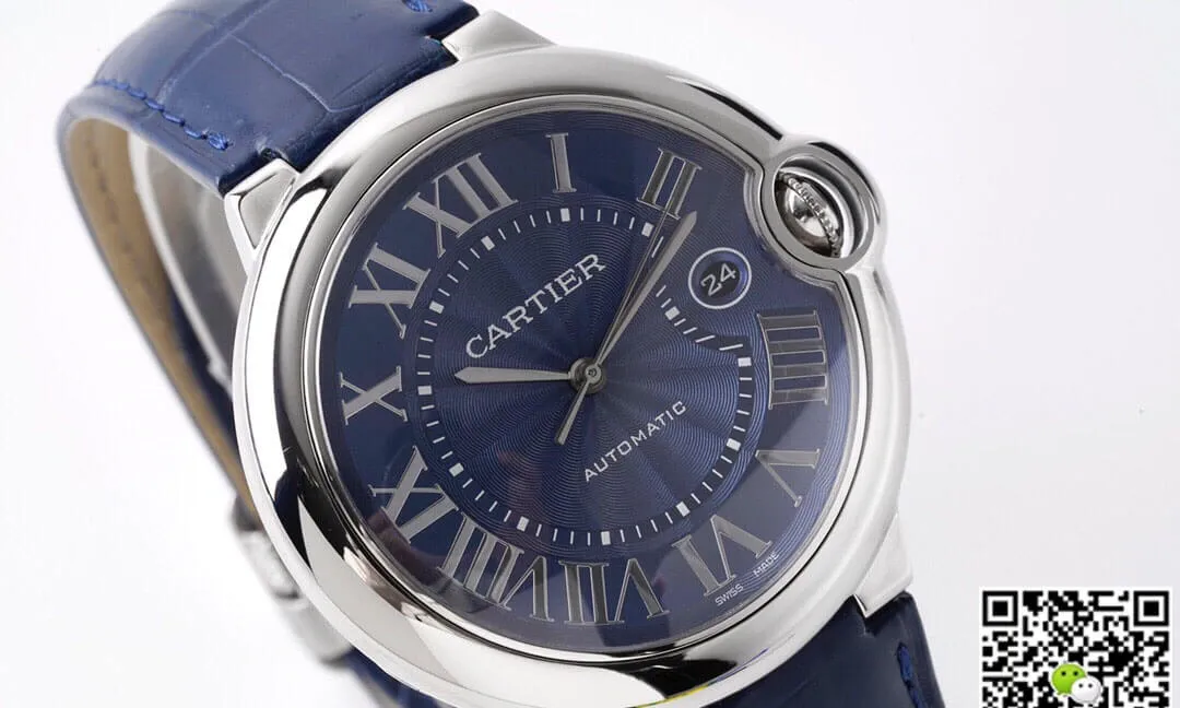 Ballon Bleu De Cartier 42MM WSBB0027 AF Factory 1:1 Best Edition Replica Watch Blue Strap