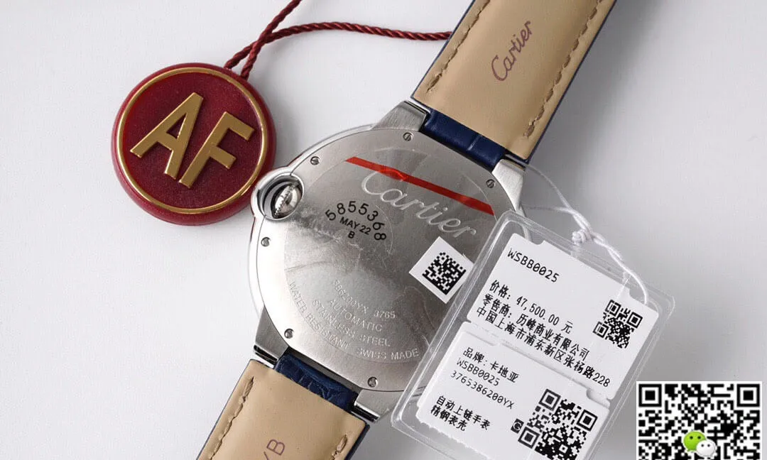 Ballon Bleu De Cartier 42MM WSBB0027 AF Factory 1:1 Best Edition Replica Watch Blue Strap