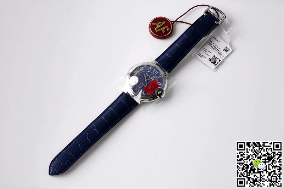 Ballon Bleu De Cartier 42MM WSBB0027 AF Factory 1:1 Best Edition Replica Watch Blue Strap