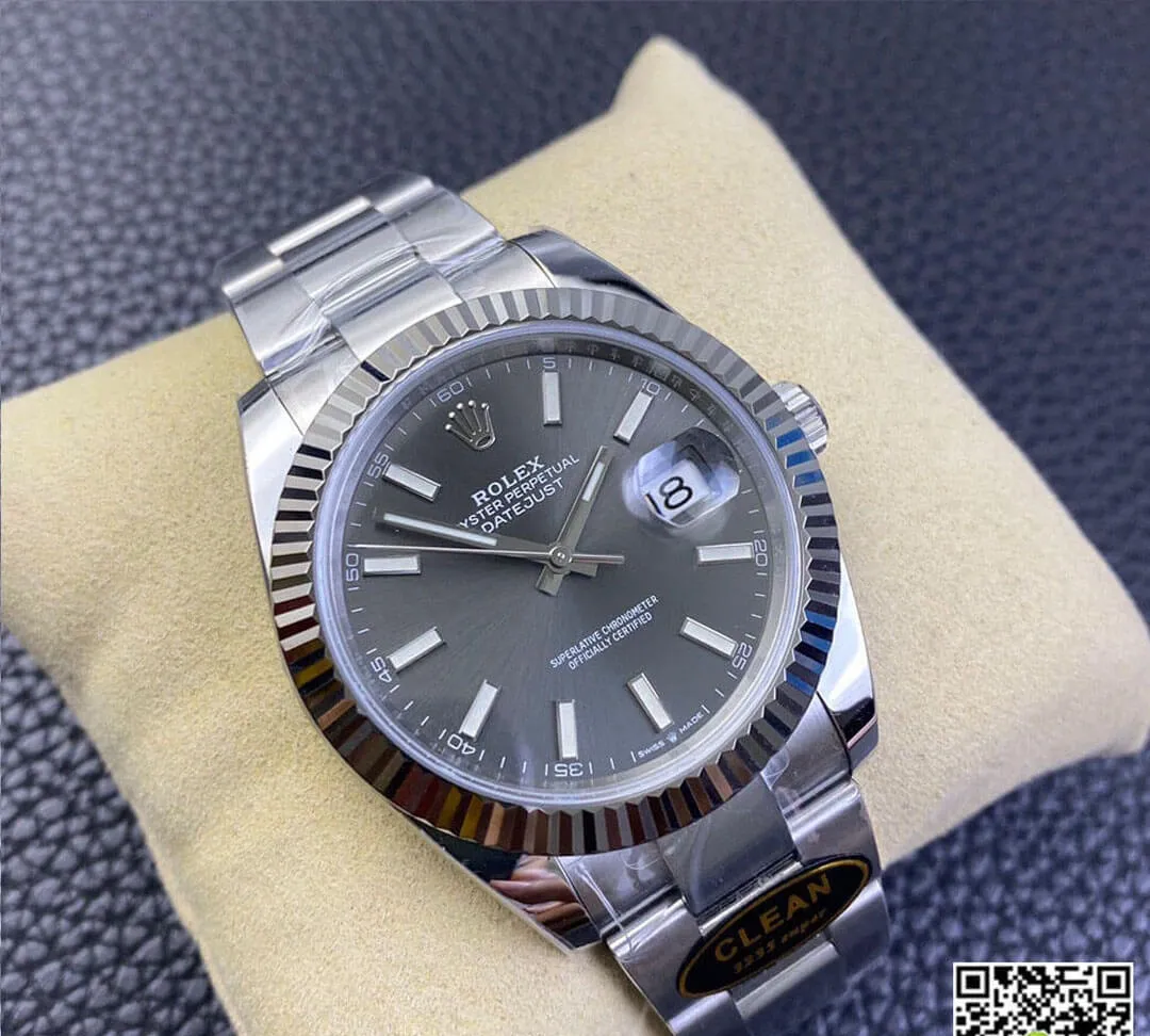 Rolex Datejust M126334-0013 Clean Factory 1:1 Best Edition Replica Watch Grey Strap