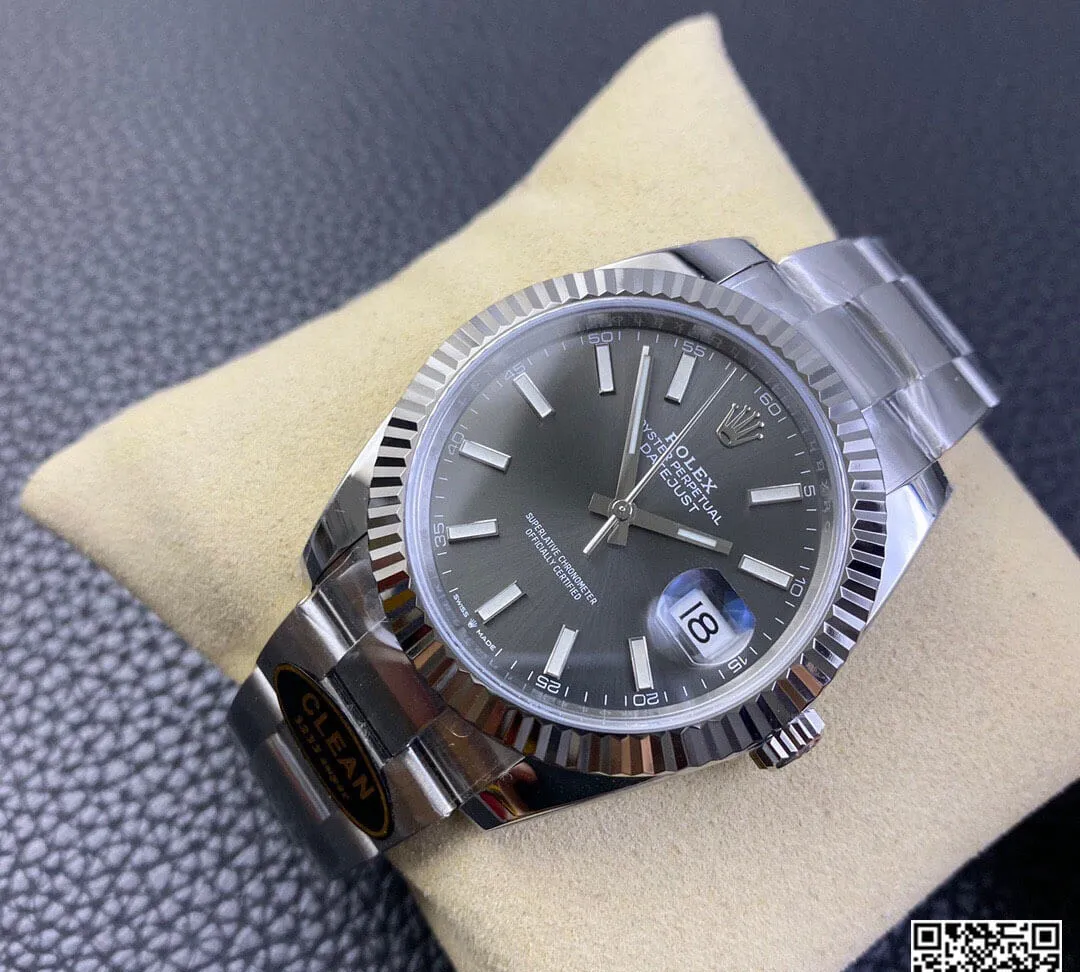 Rolex Datejust M126334-0013 Clean Factory 1:1 Best Edition Replica Watch Grey Strap