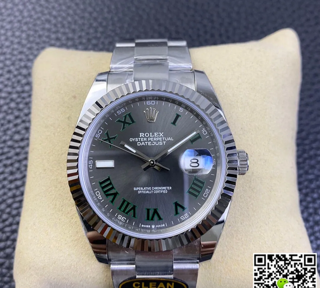 Rolex Datejust M126334-0021 Clean Factory 1:1 Best Edition Replica Watch Grey Strap