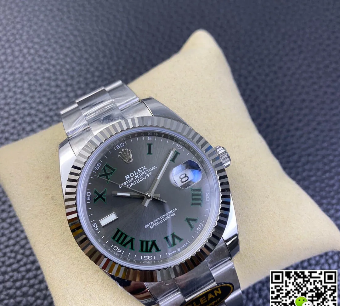 Rolex Datejust M126334-0021 Clean Factory 1:1 Best Edition Replica Watch Grey Strap