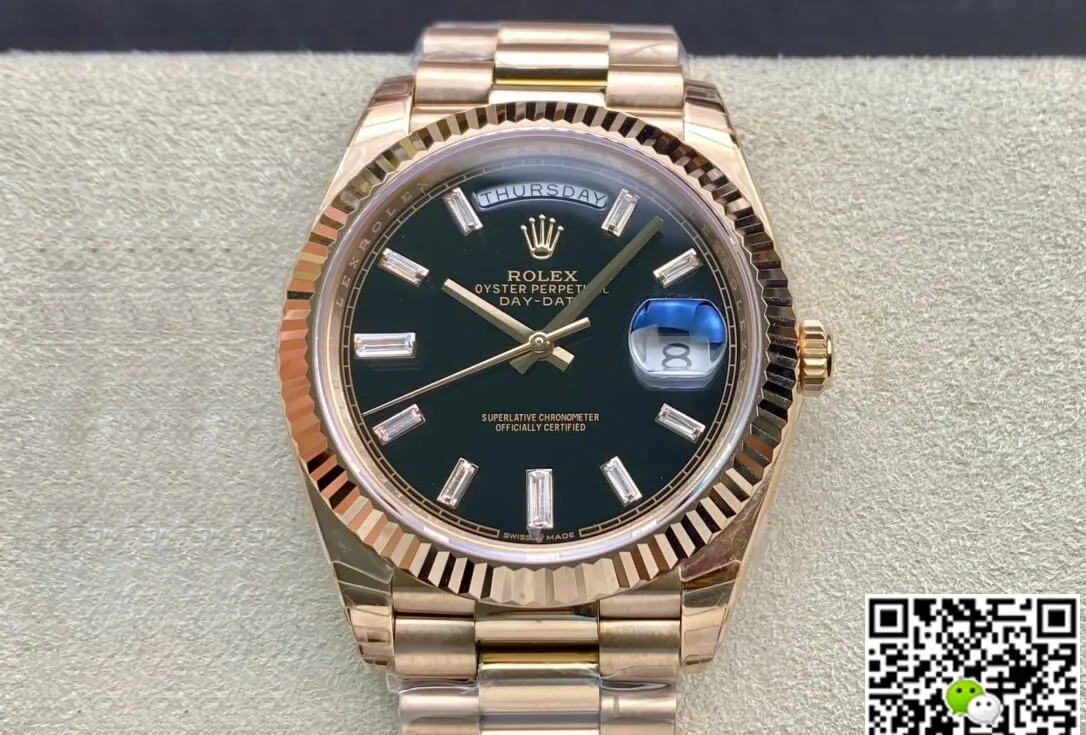 Rolex Day Date 228238a EW Factory 1:1 Best Edition Replica Watch V2 rose Gold Strap