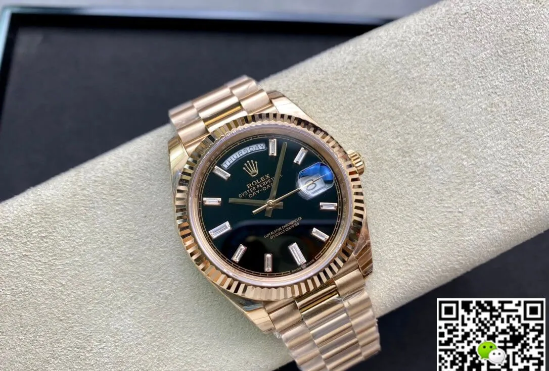 Rolex Day Date 228238a EW Factory 1:1 Best Edition Replica Watch V2 rose Gold Strap