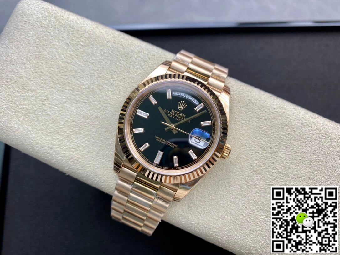 Rolex Day Date 228238a EW Factory 1:1 Best Edition Replica Watch V2 rose Gold Strap