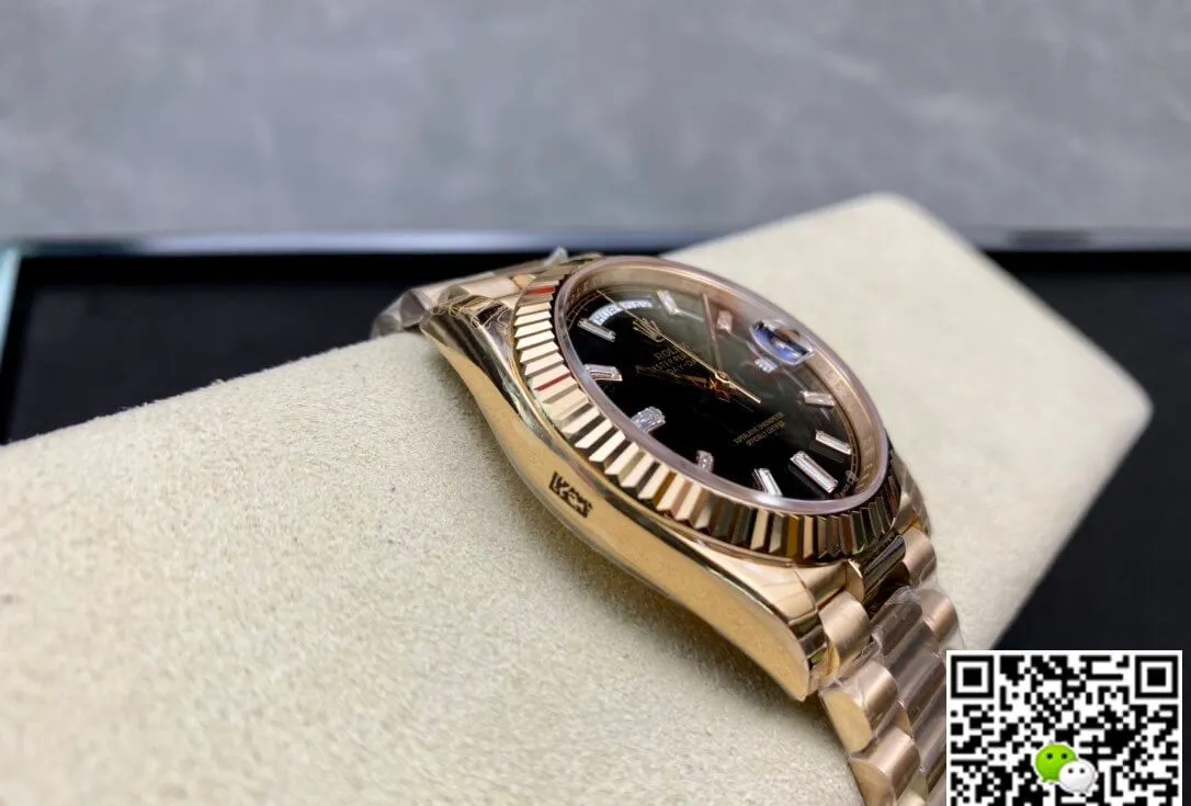 Rolex Day Date 228238a EW Factory 1:1 Best Edition Replica Watch V2 rose Gold Strap