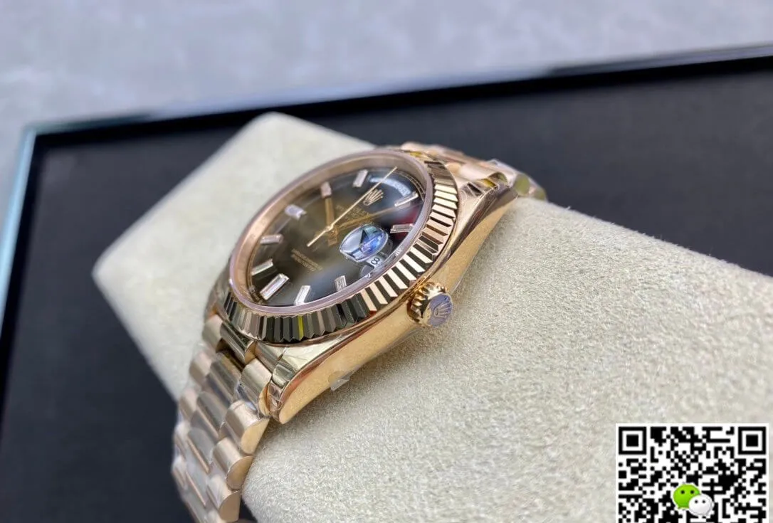 Rolex Day Date 228238a EW Factory 1:1 Best Edition Replica Watch V2 rose Gold Strap