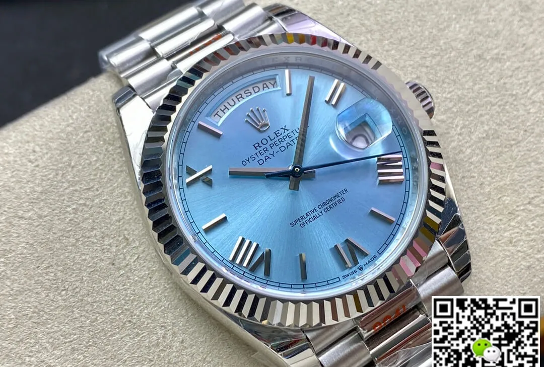 Rolex Day Date M228236-0012 EW Factory 1:1 Best Edition Replica Watch Sky Blue Dial