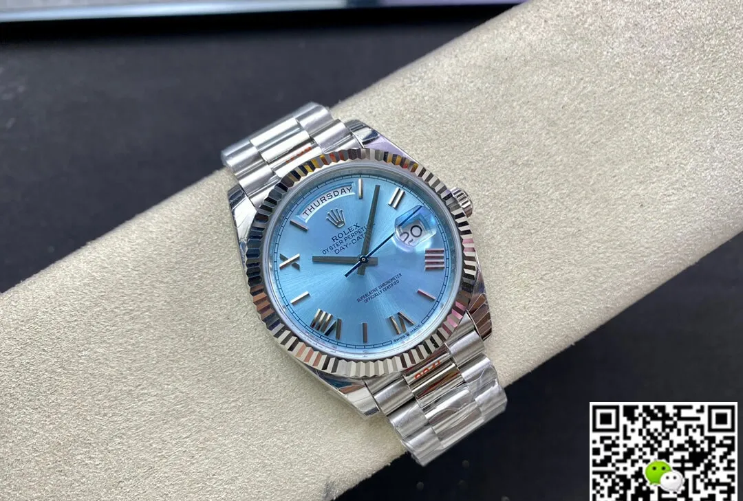 Rolex Day Date M228236-0012 EW Factory 1:1 Best Edition Replica Watch Sky Blue Dial