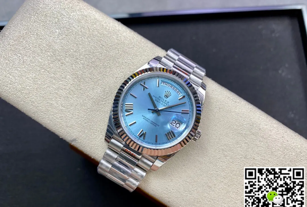 Rolex Day Date M228236-0012 EW Factory 1:1 Best Edition Replica Watch Sky Blue Dial