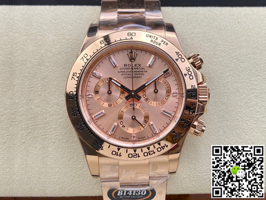 Rolex Daytona M116505-0012 BT Factory 1:1 Best Edition Replica Watch Rose Gold Case