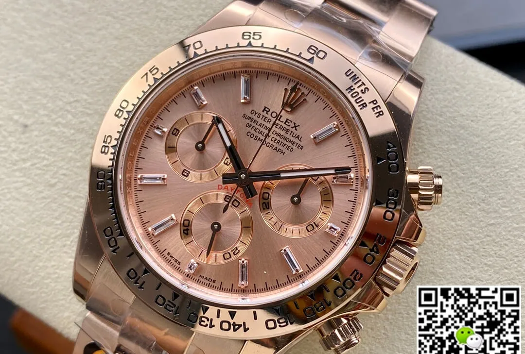 Rolex Daytona M116505-0012 BT Factory 1:1 Best Edition Replica Watch Rose Gold Case