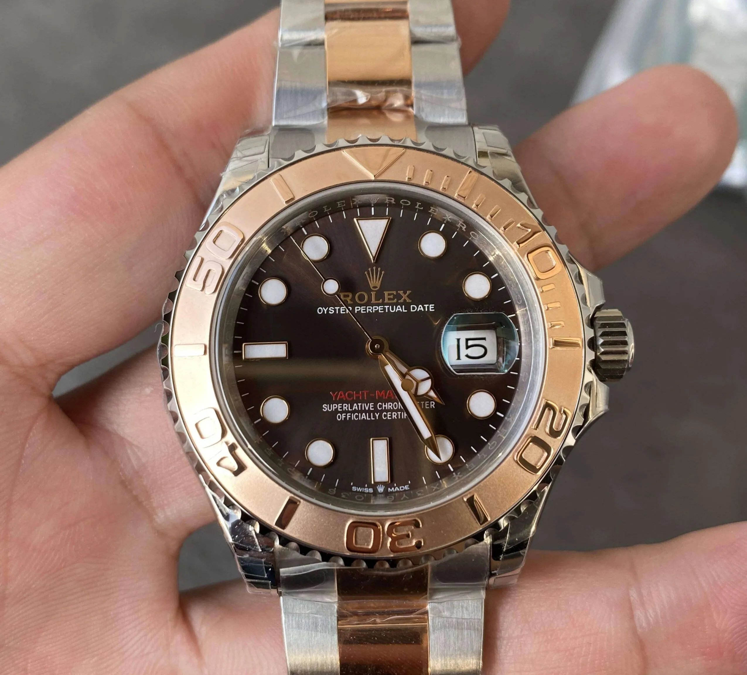 Rolex Yacht Master M126621-0001 VS Factory 1:1 Best Edition Replica Watch Rose Gold