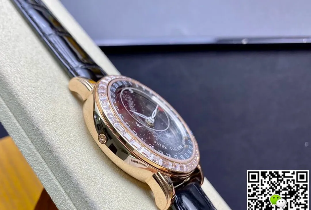 Patek Philippe Grand Complications 6104R-001 AI Factory 1:1 Best Edition Replica Watch Black Leather Strap