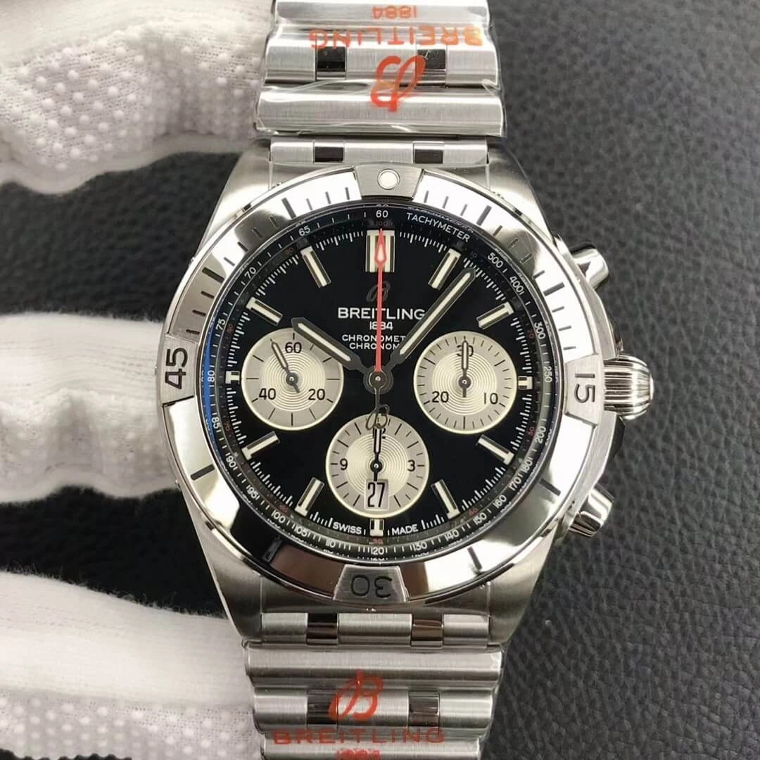 Breitling Chronomat AB0134101B1A1 GF Factory 1:1 Best Edition Replica Watch Black Dial