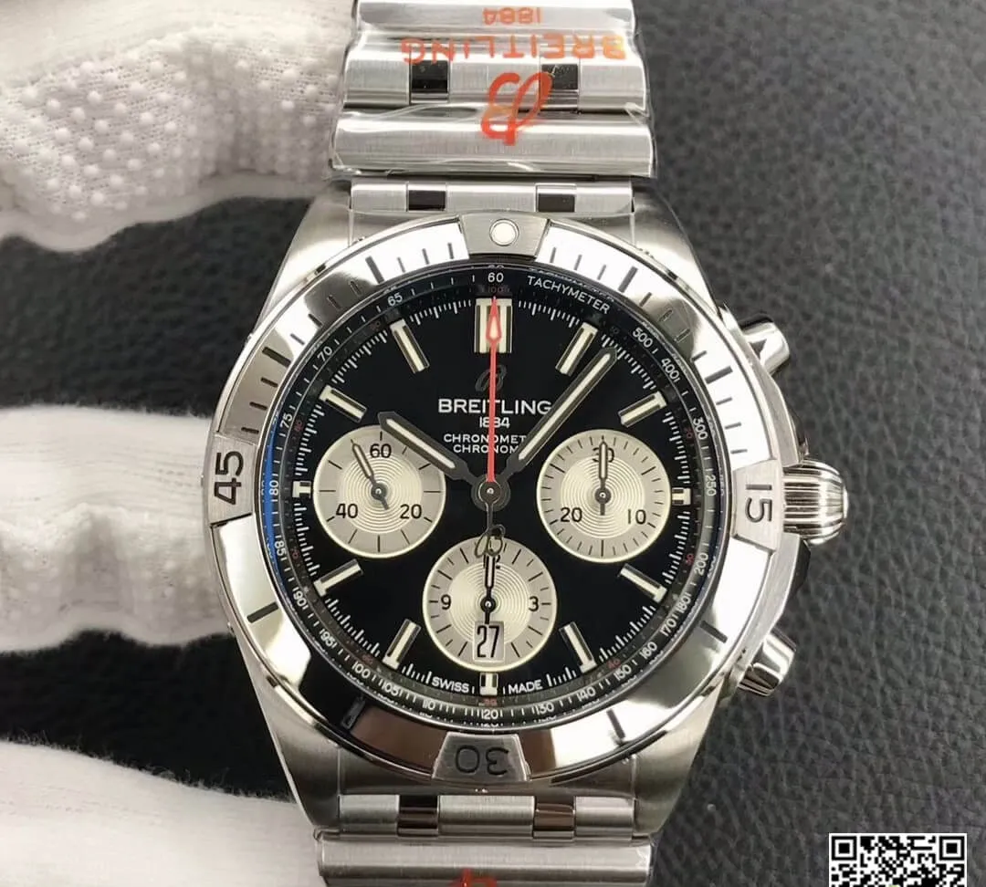 Breitling Chronomat AB0134101B1A1 GF Factory 1:1 Best Edition Replica Watch Black Dial