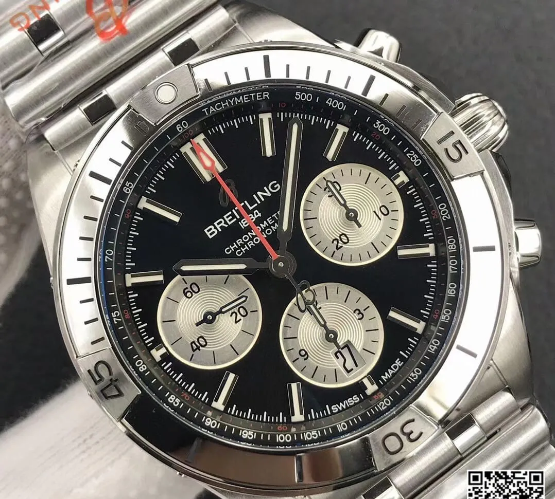 Breitling Chronomat AB0134101B1A1 GF Factory 1:1 Best Edition Replica Watch Black Dial