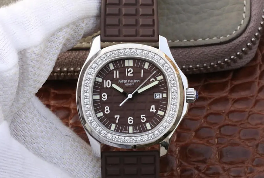 Patek Philippe Aquanaut 5067A-023 PPF Factory 1:1 Best Edition Replica Watch Diamond Bezel